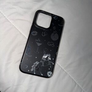 Black Phone Case with Silver Accents